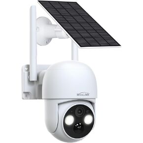 2.5K Solar Security Camera Wireless Outdoor, 360° Pan/Tilt Rechargeable Battery Powered Camera, 2.4Ghz WiFi for Home Security, 2-Way Talk, Color Night Vision, Cloud/SD, Motion Detection