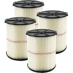 ATXKXE Replacement 38754 Filter Fit for Craftsman CMXZVBE38754 fit 5-20 Gallon shop vacuum (4 Pack)