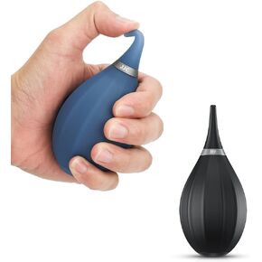 ‎Blue Transparent + Black Soft Tip Silicone Camera Dust Blower Lens Air Blower