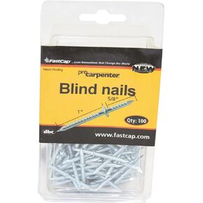 FastCap Steel BlindNail Double-Ended Nail - Great for Furniture, Picture Frames, Molding and Trim Work - 1" x 5/8", 100-Pack - 00973