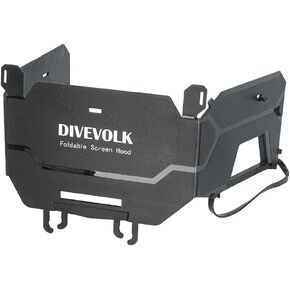 DIVEVOLK Seatouch 4 Max LENSHOOD for Block The Sun Black