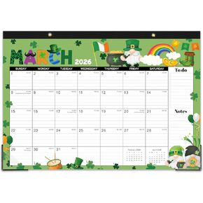 2025 Desk Calendar - Desk Calendar 2025, 17"×12", Jan.2025 - Dec.2025, 12 Monthly Calendar 2025 with Corner Protectors - 12 Different Themes