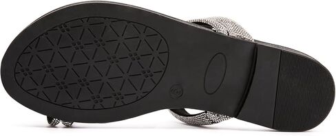 صندل راينستون للنساء تنزلق على صندل مسطح تقليب الصنادل ثونغ in Kuwait