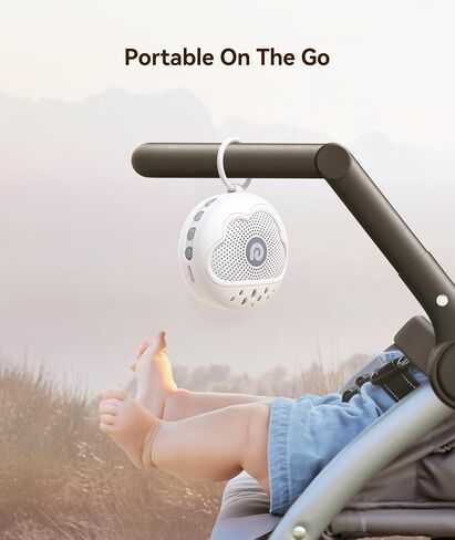 Dreamegg White Noise Machine - Portable Sound Machine Baby with Safe Silicone Cover, Features Powerful Battery, 21 Soothing Sound, Noise Canceling for Sleeping, Baby Registry Gift, Nursery, Travel in Kuwait