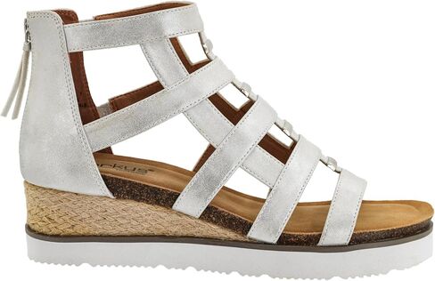 Corkys Footwear Hey Girl Women's Caged Animal 2-inch Wedge Sandals - Strappy Comfort with Easy Back Zip in Kuwait