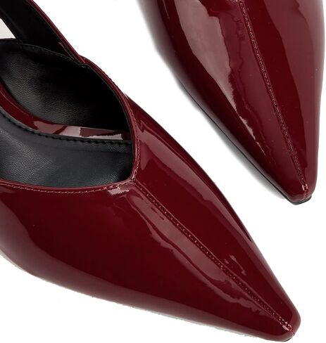 Women's Wide Welt Buckle Ballet Flats Pointed Toe Slingback Mules Mary Jane Flat Ballerina Shoes in Kuwait