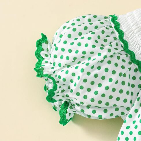 Baby Girl St Patricks Day Outfit Shamrock Romper First St Patricks Day Clothes 0-18 Months in Kuwait