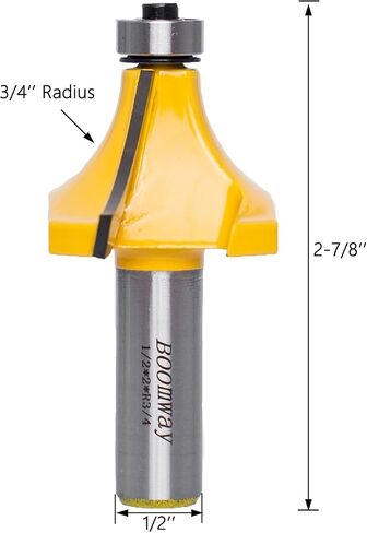 Bit Roundover Trouter ، 3/4 '' RADIUS 1/2 '' SHANK ، round on ede in Kuwait