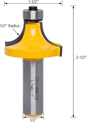 Bit Roundover Trouter ، 3/4 '' RADIUS 1/2 '' SHANK ، round on ede in Kuwait