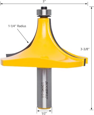 Bit Roundover Trouter ، 3/4 '' RADIUS 1/2 '' SHANK ، round on ede in Kuwait