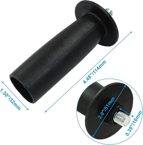 2PCS Rreplacement Side Handle, 8MM Thread Plastic Angle Grinder Handle for Wide Variety of Angle Grinder Models in Saudi Arabia