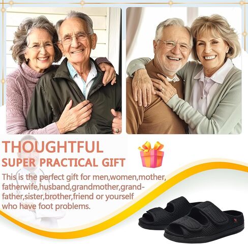 Women's Diabetic Sandals, Extra Wide Width, Open Toe, Adjustable Magic Stickers for Wide Feet, Big Toes, Arthritis, Swollen Feet in Saudi Arabia