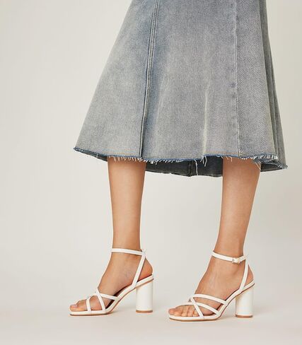 Arromic Women's Heeled Sandals - Chunky Block Heels, Strappy Square Open Toe Ankle Strap Dressy Party Wedding Prom Sandals for Women in Saudi Arabia