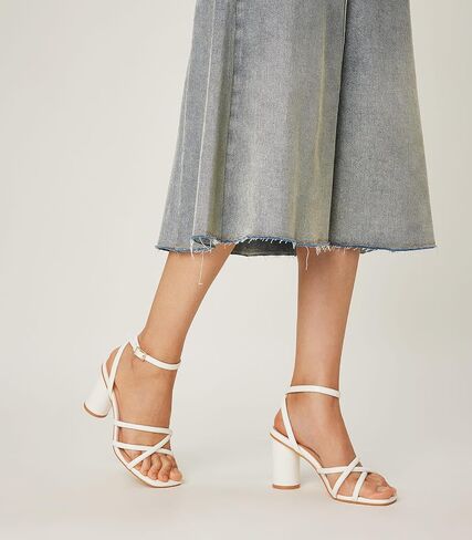 Arromic Women's Heeled Sandals - Chunky Block Heels, Strappy Square Open Toe Ankle Strap Dressy Party Wedding Prom Sandals for Women in Saudi Arabia