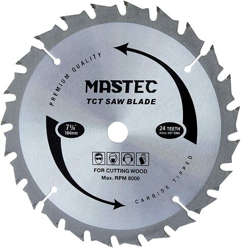 Framing Saw Blade Circular 7-1/4-Inch 24 Tooth with ATB Carbide and 5/8-Inch Diamond Knockout Arbor in Saudi Arabia
