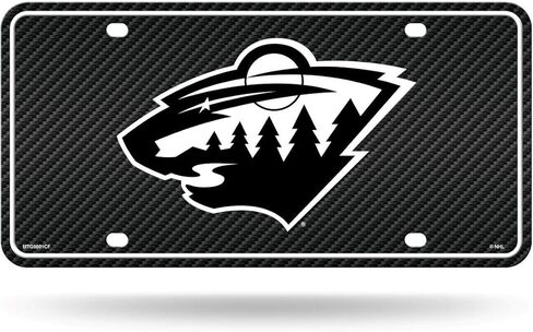 Rico Industries NHL Montreal Canadiens Carbon Fiber Metal Auto Tag 8.5" x 11" - Great for Truck/Car/SUV in Saudi Arabia