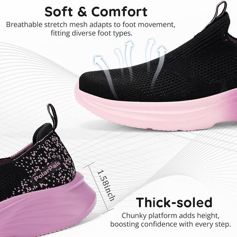 أحذية المشي النسائية تنزلق على تشغيل أحذية التنس in Kuwait