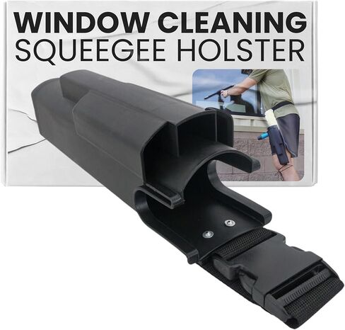 XERO Window Cleaning Holster and Belt- Detachable Side Bucket on a Belt Squeegee Holder and Tool Belt - Green in Saudi Arabia