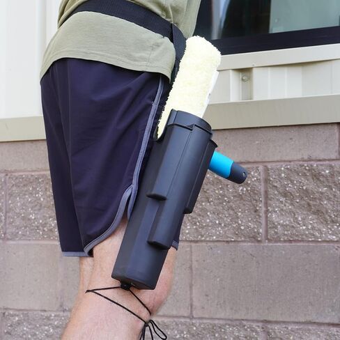 XERO Window Cleaning Holster and Belt- Detachable Side Bucket on a Belt Squeegee Holder and Tool Belt - Green in Saudi Arabia
