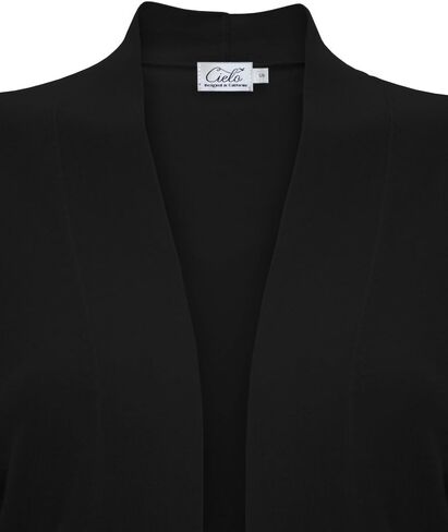 Cielo Women's Knit Cropped Sweater Bolero Cardigan Three Quarter Sleeve - Full Sleeve in Saudi Arabia