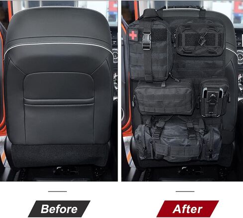 Universal Tactical Vehicle Back Seat Organizer Tactical Backpack with Multi-Pockets MOLLE Backpack in Saudi Arabia