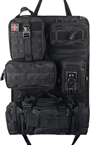 Universal Tactical Vehicle Back Seat Organizer Tactical Backpack with Multi-Pockets MOLLE Backpack in Saudi Arabia