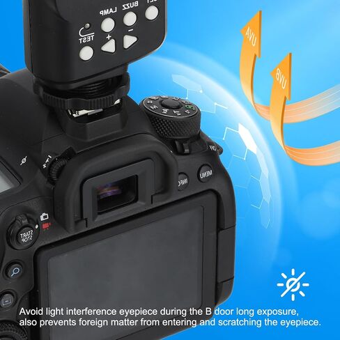 PATIKIL DK-21 Viewfinder Eyepiece Eyecup, 2 Pack Camera Eyecup Eye Cup Protector Replacement Accessories for Nikon Block Flare and Sunlight Scratch Resistance Protection, Black in Kuwait