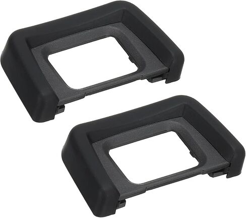 PATIKIL DK-21 Viewfinder Eyepiece Eyecup, 2 Pack Camera Eyecup Eye Cup Protector Replacement Accessories for Nikon Block Flare and Sunlight Scratch Resistance Protection, Black in Kuwait