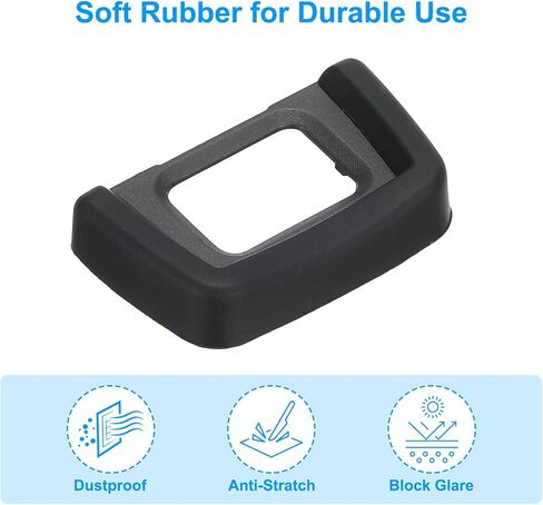 PATIKIL DK-21 Viewfinder Eyepiece Eyecup, 2 Pack Camera Eyecup Eye Cup Protector Replacement Accessories for Nikon Block Flare and Sunlight Scratch Resistance Protection, Black in Kuwait