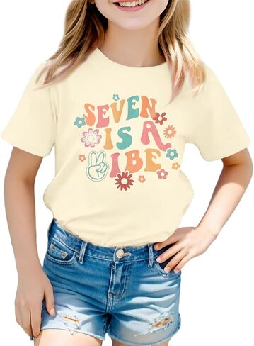 قميص بناتي لأعياد الميلاد للأطفال البنات ثلاثة/أربعة/خمسة/ستة هو تي شيرت جرافيك فيبي للحفلات للأطفال 3rd 4th 5th 6th in Kuwait