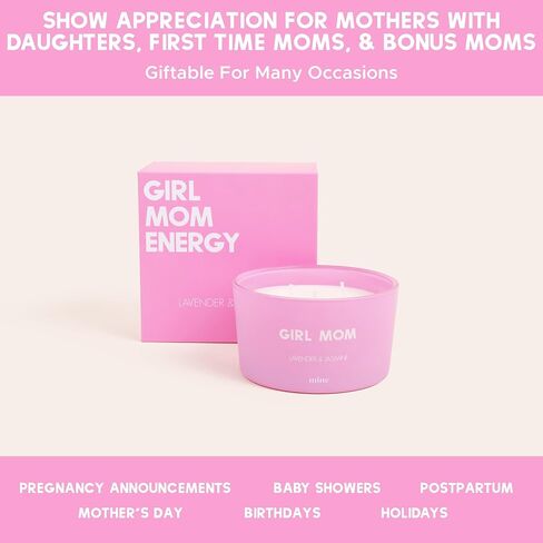 Birthday Wishes Candle - Birthday Cake Scented - 8oz Natural Soy Wax 3 Wick Candle - Birthday Gift for Friend - Happy Birthday Candle - Premium Pink Gift Box in Saudi Arabia