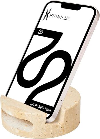 حامل هاتف رخامي للمكتب، حامل هاتف خلوي لأسطح المطبخ، حامل iPhone للمكتب، إكسسوارات عصرية بوهو لطيفة، رخام كارارا الإيطالي in Kuwait