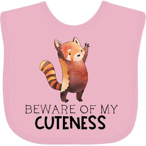 inktastic Beware Of My Cuteness Cute Red Panda Baby Bib