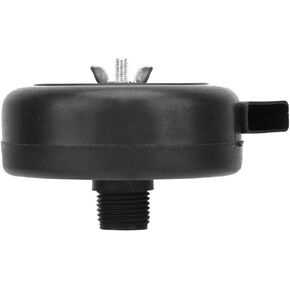 1/2" PT Air Compressor Silencer Filter, 20mm Thread Compressor Air Intake Filter Metal Silencer Noise Muffler with a Replacement Element Plastic Male Thread