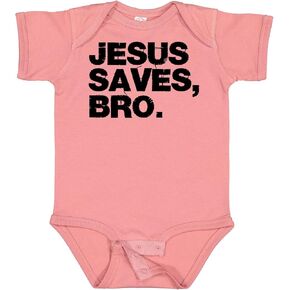 inktastic Jesus Saves, Bro. Baby Bodysuit