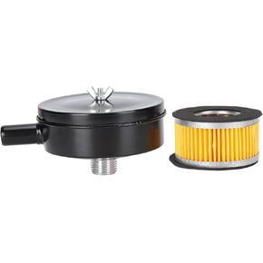 1/2 PT 20mm Thread Air Compressor Intake with Filter, Compressor Air Intake Replacment Parts ((iron))