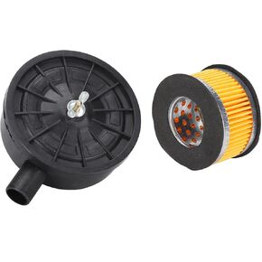 1/2 PT 20mm Thread Air Compressor Intake with Filter, Compressor Air Intake Replacment Parts ((iron))