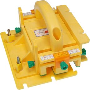 Microjig GRR-Ripper Pro-Ultimate 3D pushblock للسلامة والدقة والتحكم | نظام القوة 3-توجيه | يتضمن مجموعة Syferip | مثالي لمشاهدة الطاولة ، جدول التوجيه والمزيد ، GR-200PRO ، الأصفر