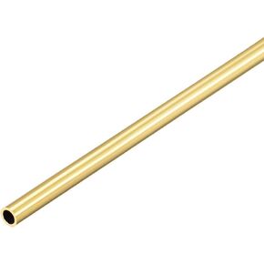 uxcell Brass Round Tube, 300mm Length 7.5mm OD 0.5mm Wall Thickness, Seamless Straight Pipe Tubing