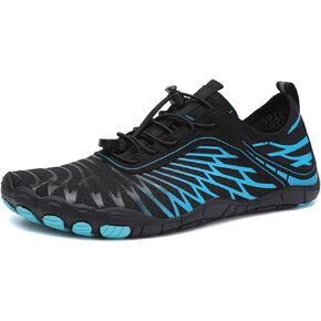 Barefoot Wide Toe Water Shoes Trail Running Boots Quick Drying Breathable Waterproof Non-Slip (Blue, Adult, Women, 7.5, Numeric, US Footwear Size System, Wide)