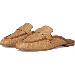 TOMS Women's Lynette Mule, Brown Sugar Raffia/Leather, 7.5