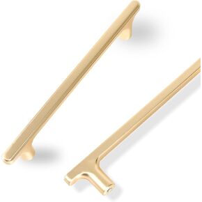 COTYKILEY 10 Pack 5 Inch(128mm) Brushed Brass Cabinet Handles Gold Kitchen Cabinet Pulls Cabinet Door Handles Kitchen Cabinet Hardware Cupboard Drawer Pulls Dresser Handles