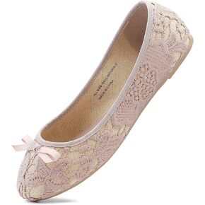 MIXIN Womens Ballet Flats Casual Loafers with Bowknot Round Toe Slip On for Women