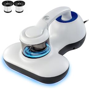 Bed Vacuum Cleaner, UV Mattress Vacuum Cleaner，12KPa Powerful Suction with HEPA,Handheld Deep Mattress Cleaner for Bed, Mattresses