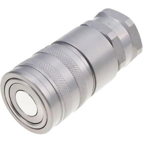 FridayParts Flat Face Hydraulic Quick Connect Coupler Compatible for New Holland LS140 LS150 LS160 LS170 LS180 LS185 LS190 Replacement (Male Hydraulic Quick Connect Coupler)