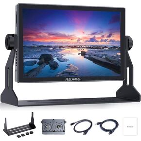 FEELWORLD S10 10-inch 12G SDI HDMI2.0 Camera Field Monitor High Brightness 1200nit Touchscreen Professional CalMAN Software Calibration, DCI-P3 Cinema Color Gamut
