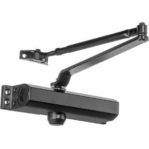 Dynasty Door Closer, Commercial Grade Size 4 Spring, Hydraulic Automatic Series 4000 Door Closer Sprayed Aluminum