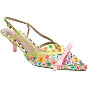 Betsey Johnson Women's Sadyy Pump, Lime Multi, 11