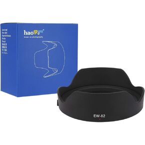 Haoge Bayonet Lens Hood for Canon EF 16-35mm f4L is USM Lens Replaces Canon EW-82