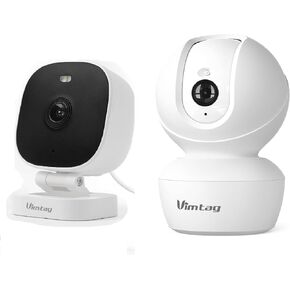 VIMTAG 5G Outdoor Camera + Indoor Pet Camera, 2.5K Full-Color Night Vision Home Cam with AI Human Detection, Cloud/SD Card Storage,